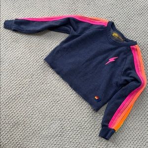 Aviator nation cropped sweatshirt